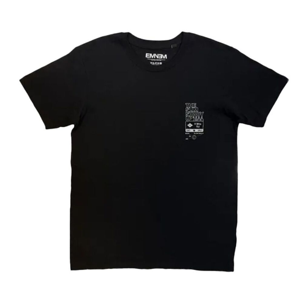 Eminem Unisex Adult Slim Shady Back Print T-Shirt / Black